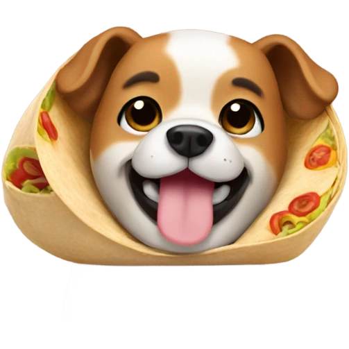 Dog thumbs up burrito  emoji
