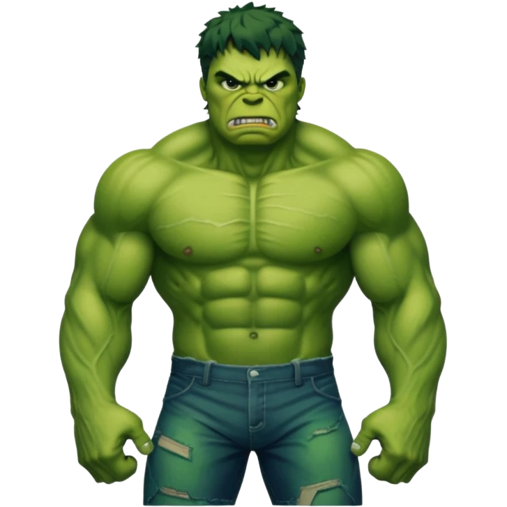 hulk comic book face only emoji