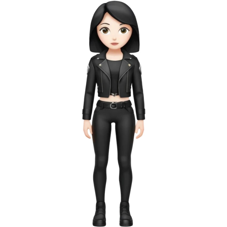 Matrix trinity black leather full body emoji