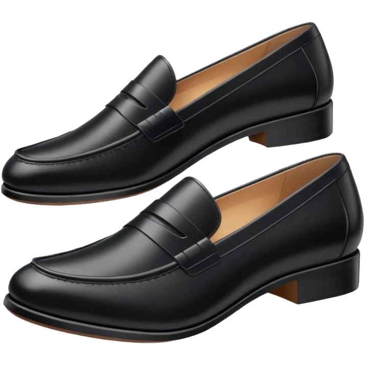 Black Leather Loafer emoji