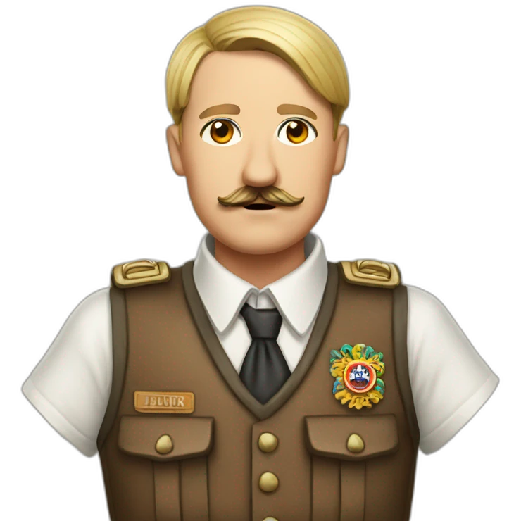 Hitler with Oktoberfest Clothes emoji