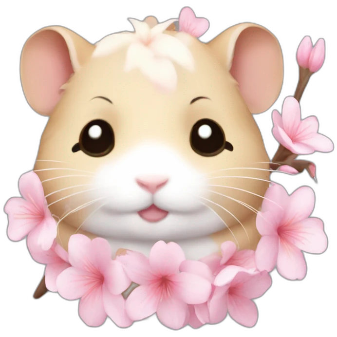 hamster cherryblossom body emoji