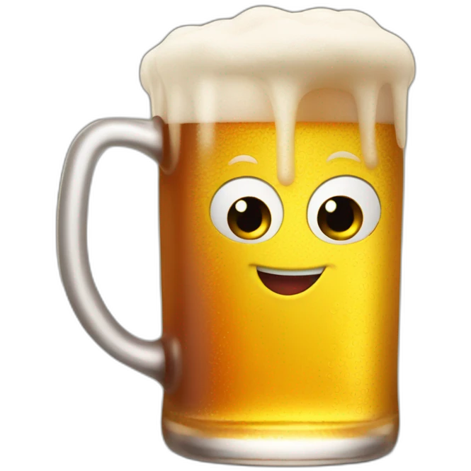 Lightning McQueen drinking beer emoji