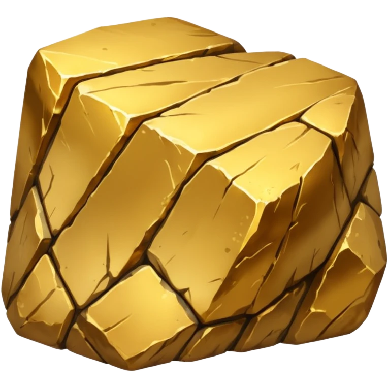 Gold ore with stone  emoji