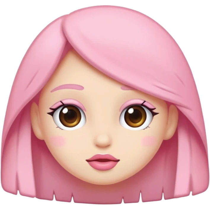 Soft pembe tarzında pembe pastel renginde ifadeler emoji