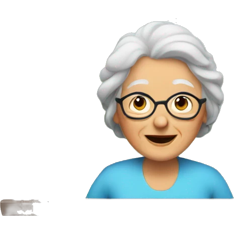 Grandma at the window emoji