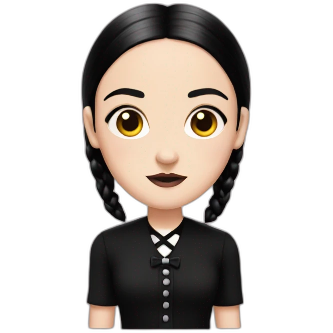 wednesday addams emoji