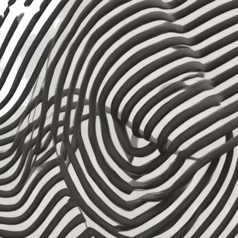 Black Slinky looping lines spring open full stretch emoji