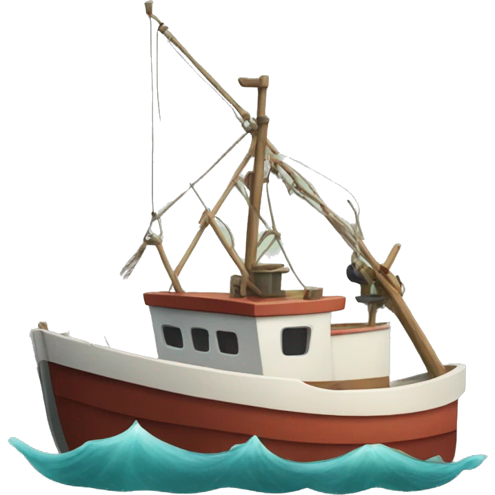 Fishing boat emoji