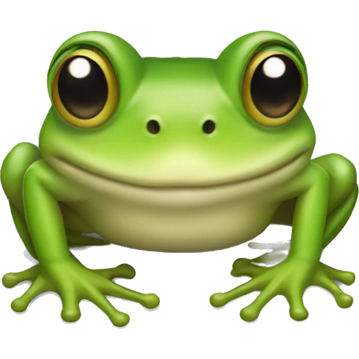 Cute croak frog emoji
