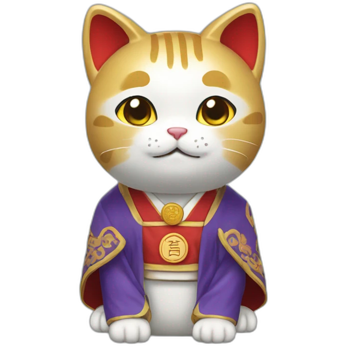 maneki neko university student emoji