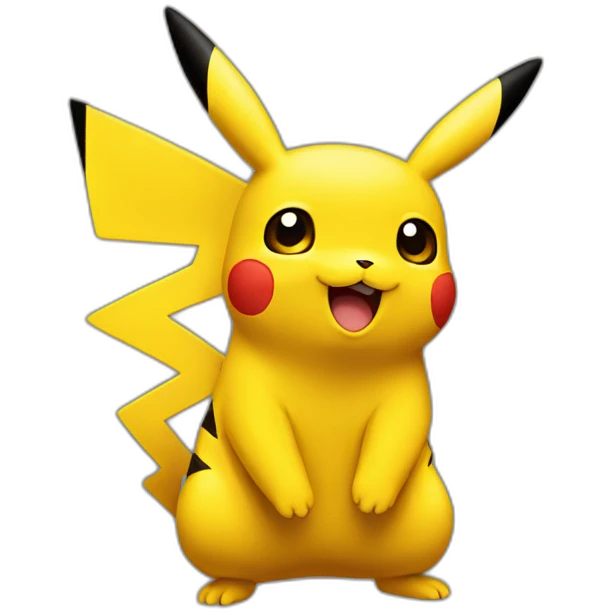 Pikachu dark mode emoji