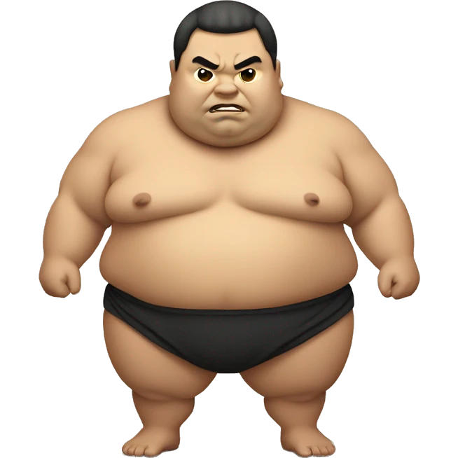fat sumo wrestler  emoji