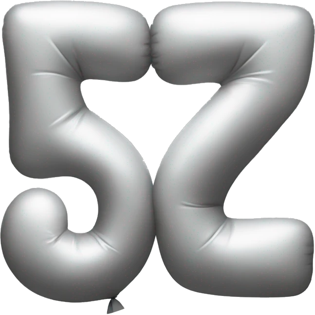 number 5 in a shape of a balloon emoji
