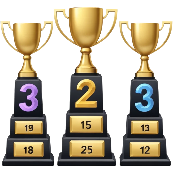 PlayStation trophy icons in PS5 style, flat minimalist UI, platinum, gold, silver, and bronze trophies displayed vertically with numbers next to each icon, dark background, official PlayStation design, clean and modern interface, similar to PSN profile trophies layout.” emoji