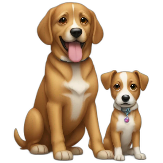 Chien avec une Cassy emoji