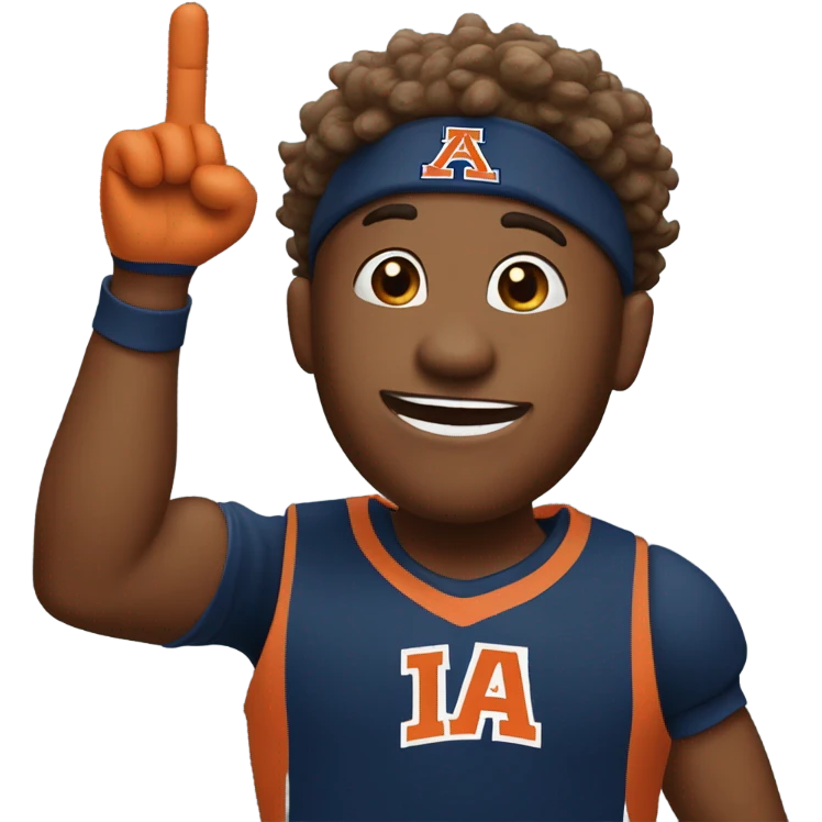 Auburn University basketball fan emoji
