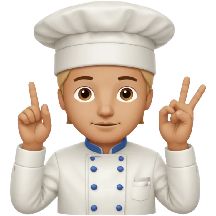 French chef with the 🤌 hand emoji