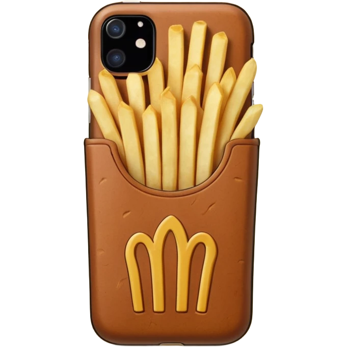 чехол для Iphone картопля фрі emoji