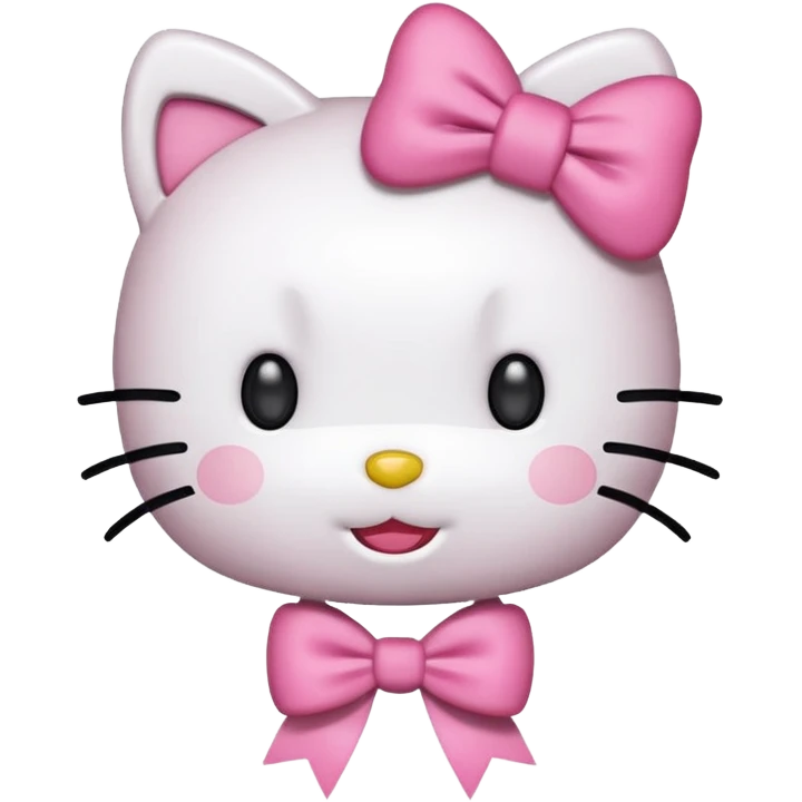 hello kitty cheering emoji