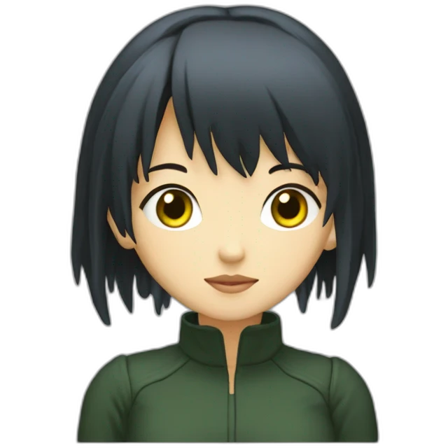 ghibli sprited away girl in matrix emoji