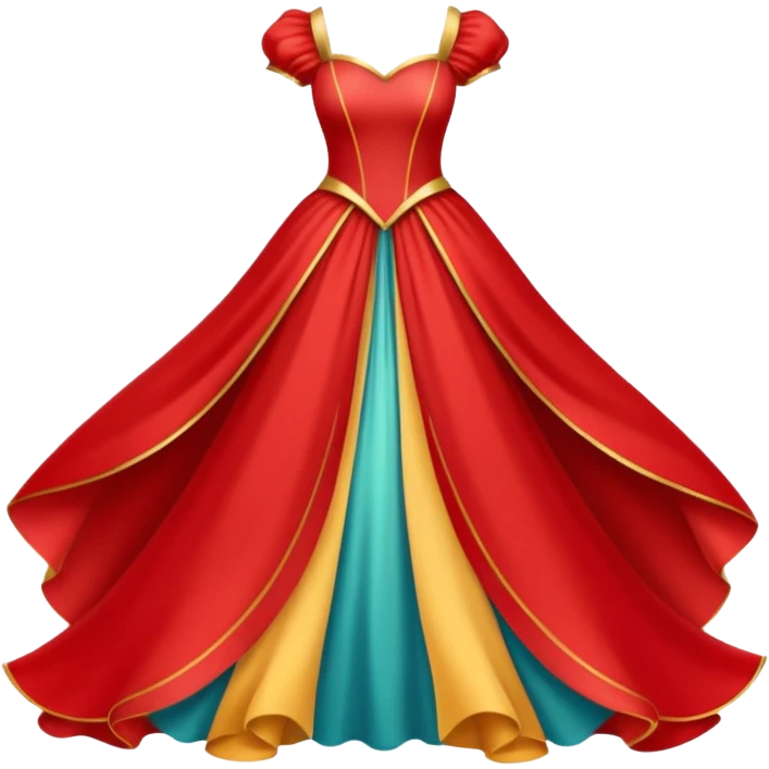 Fairy Tale Costume including red and other colors emoji