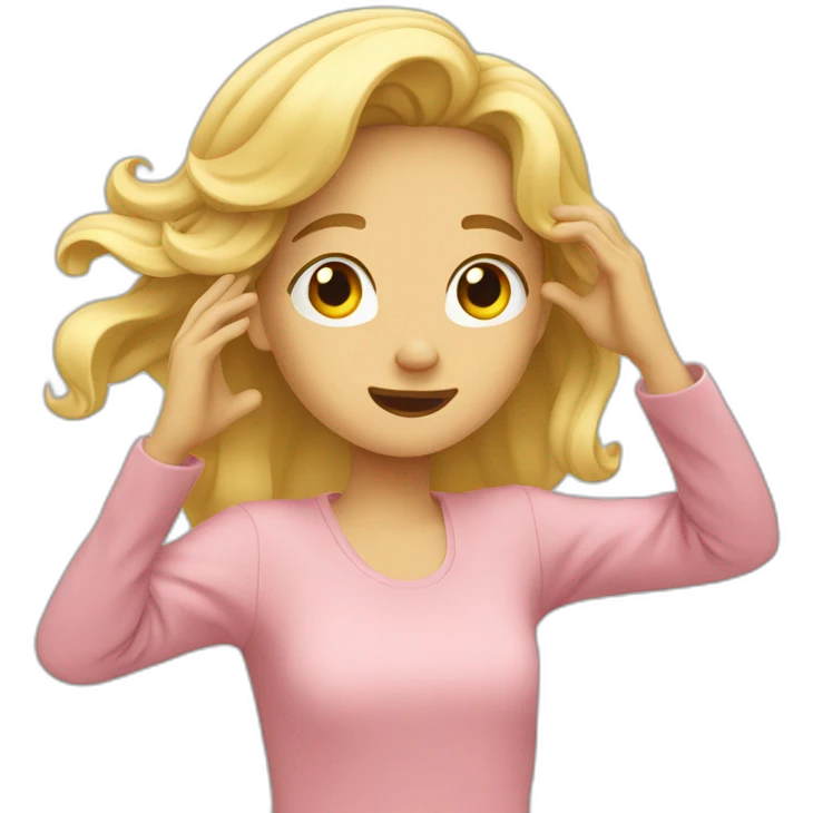 Un blond qui dab emoji