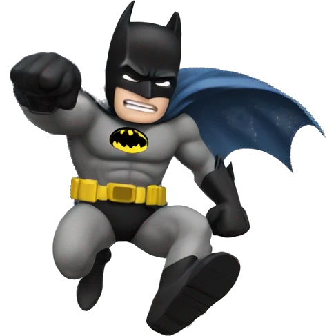 Batman saving the world emoji