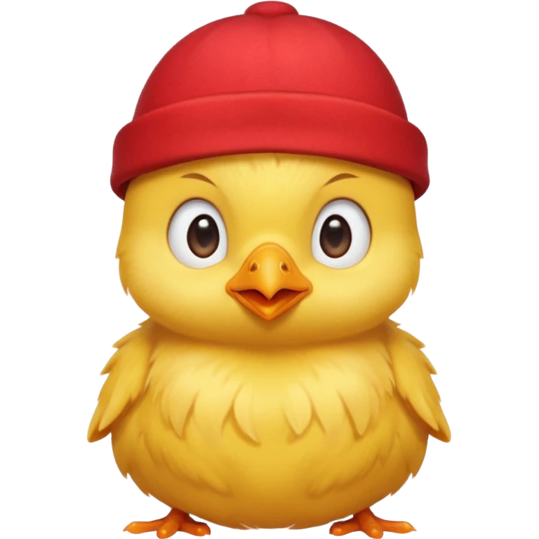 Chick in a hat emoji