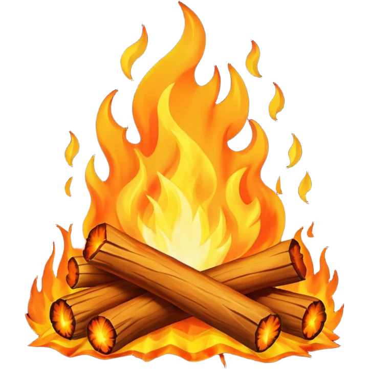 simple bonfire  emoji