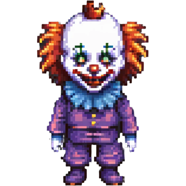creepy clown emoji
