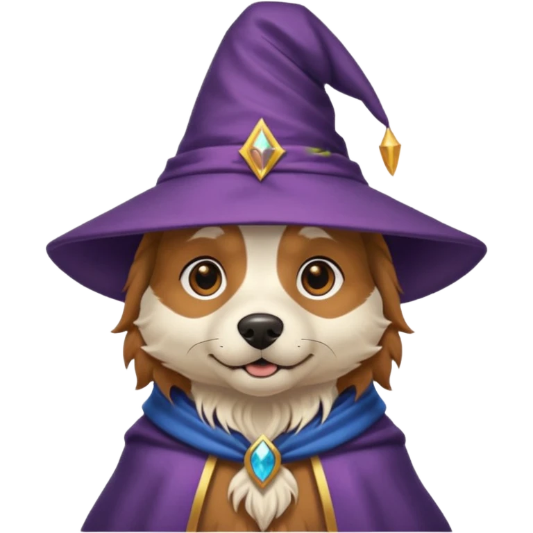 Dog wizard emoji