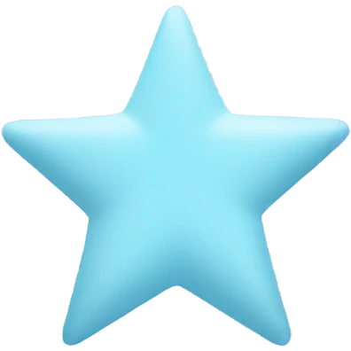 pastel blue star emoji