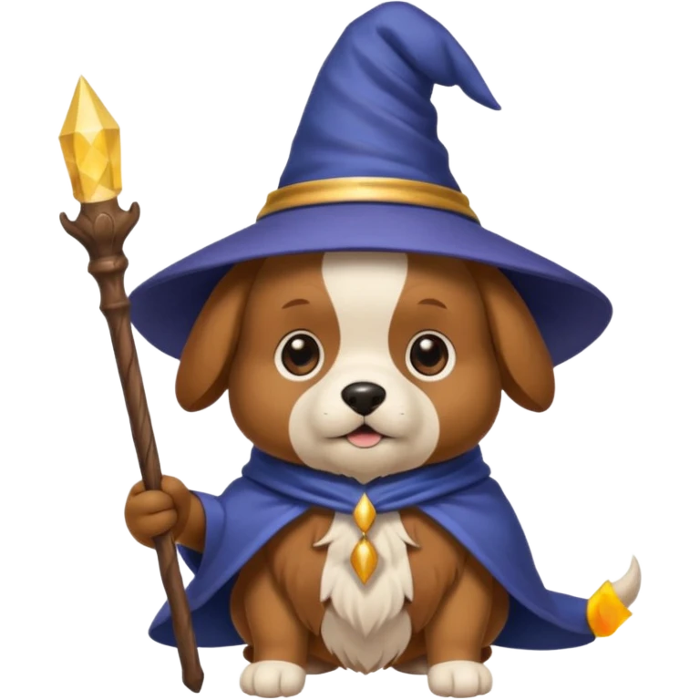 Dog wizard emoji