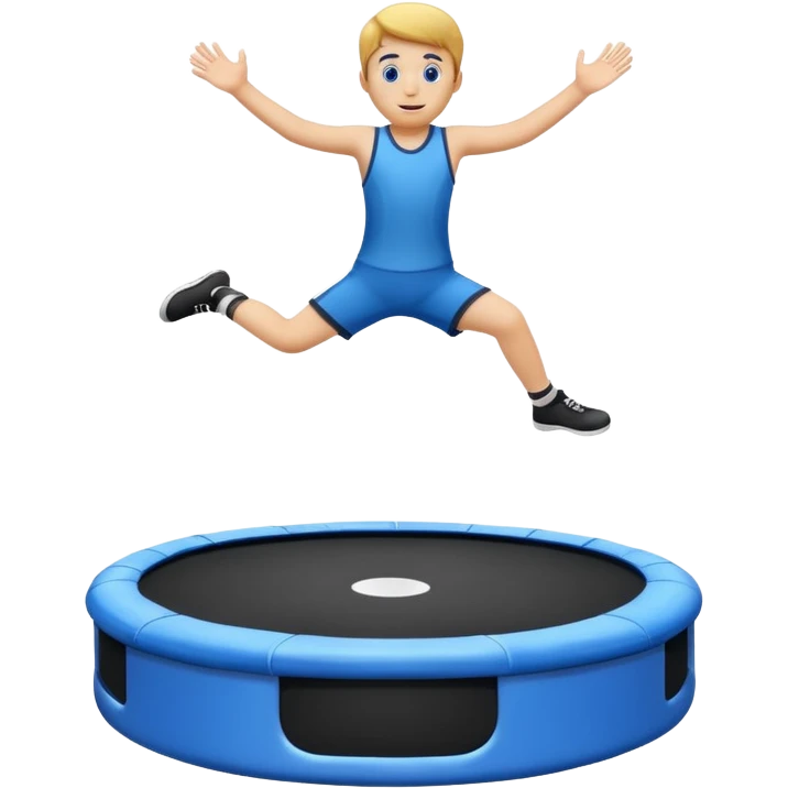 A emoji trampoline (only the trampoline with NO kid) emoji