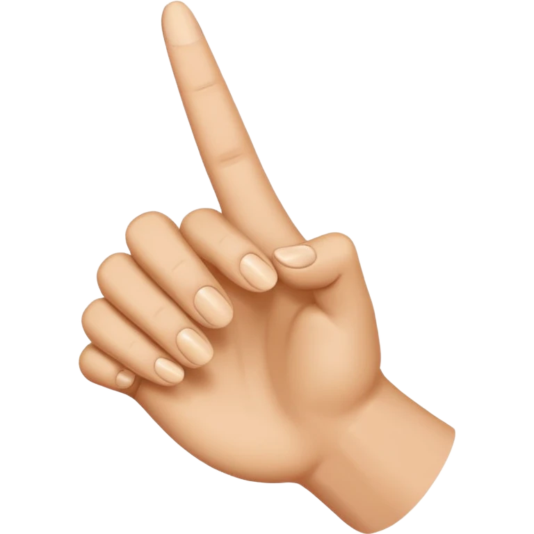 create me an emoji that is a finger pointing to watch the front of the screen so pointing at me emoji