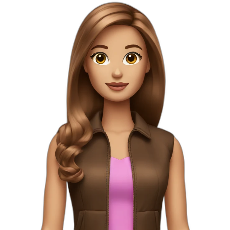 Brown haired Barbie  emoji