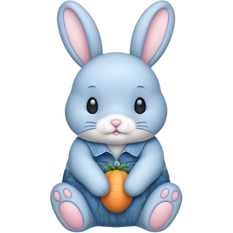 Denim bunny emoji