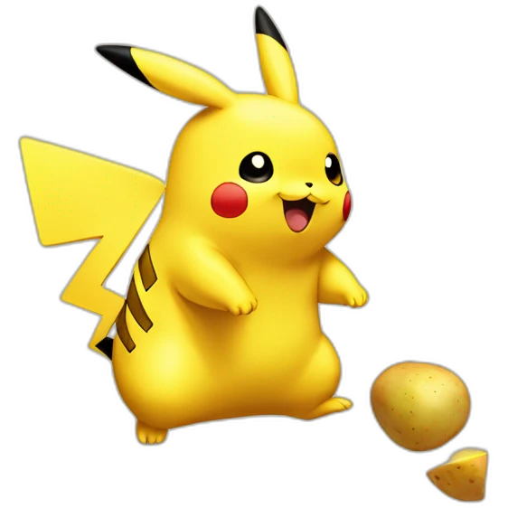 Patate sur pikachu emoji