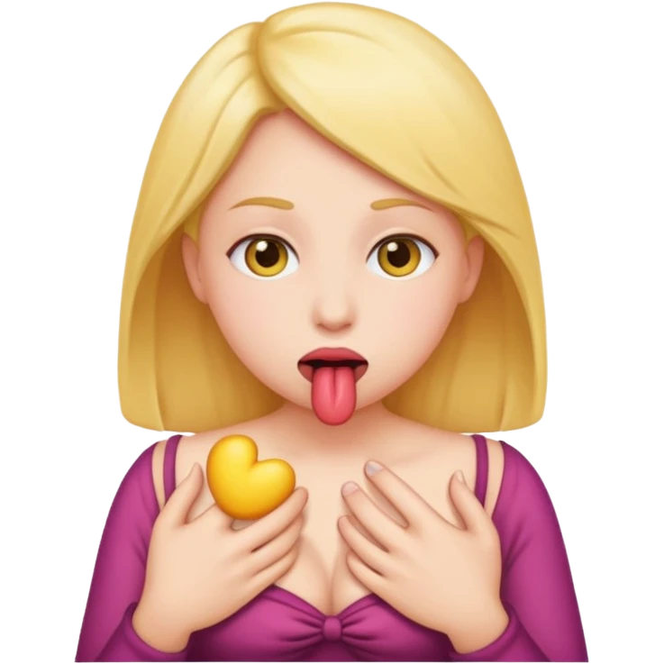 Face Sucking breast emoji emoji