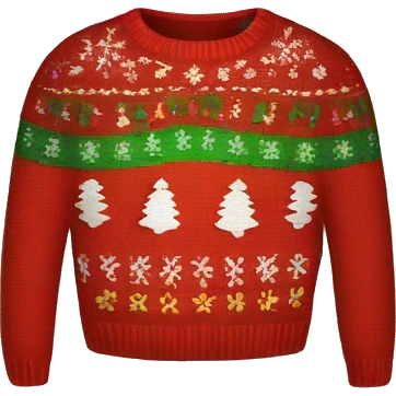 ugly christmas sweater emoji