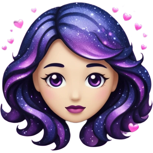 Glitter dark romance emoji