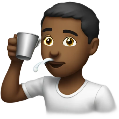 Future drinking from cup emoji