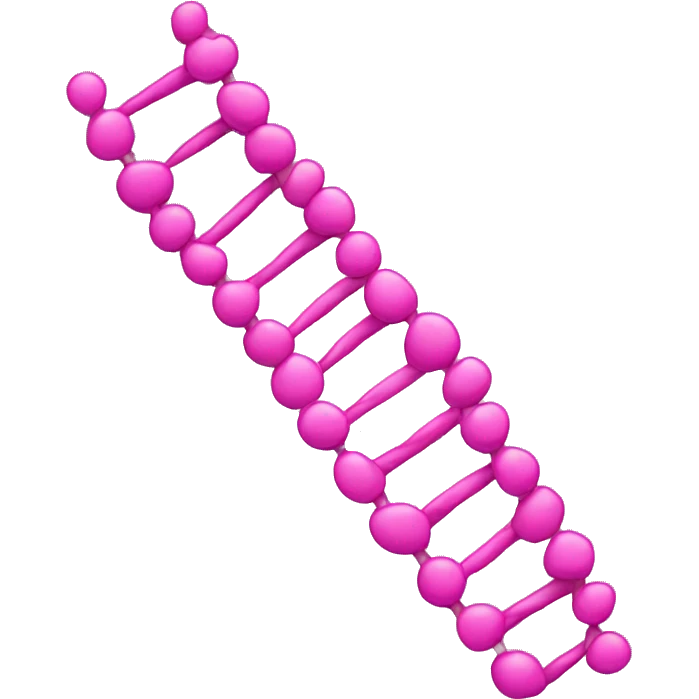 Pink dna strand emoji