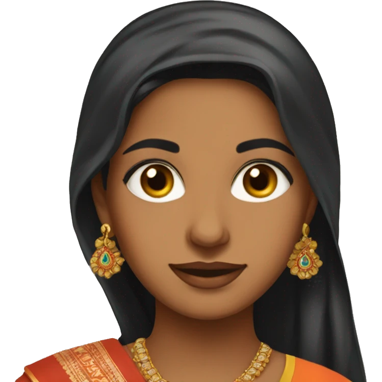 Indian saree wome sared emoji