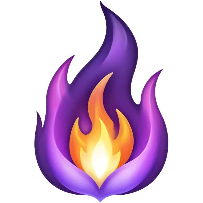 Purple flame emoji