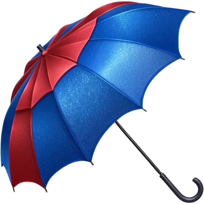 glitter red and blue umbrella resident evil emoji