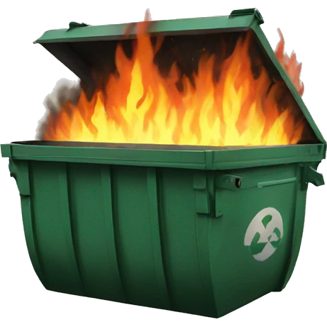 dumpster fire emoji