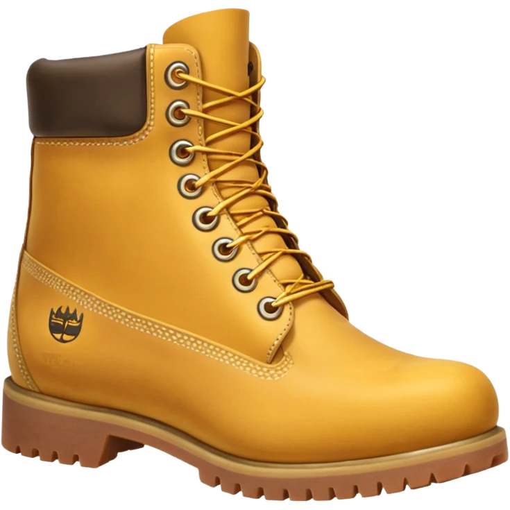 Сделай пару ботинок Timberland в классической расцветке emoji