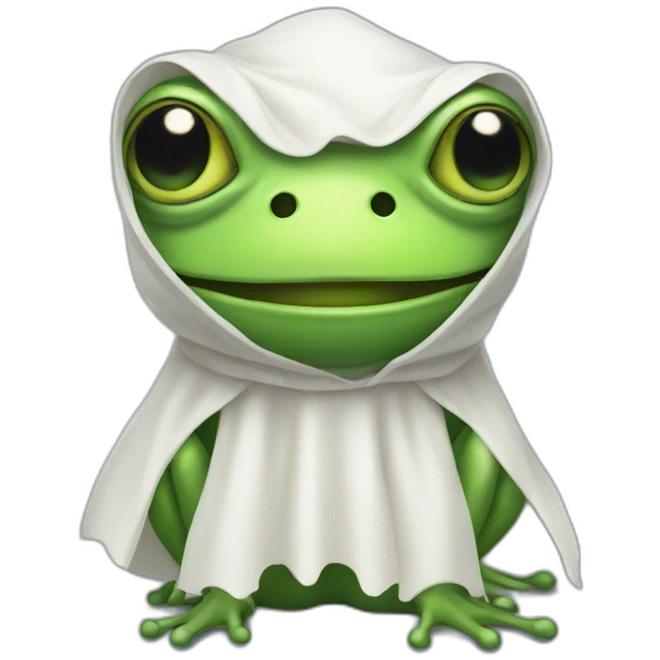 frog in ghost costume emoji